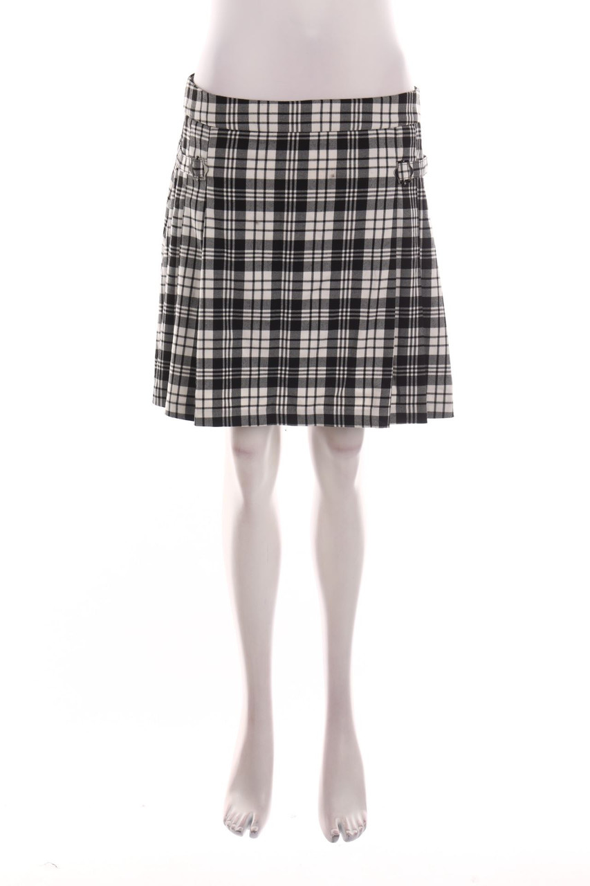 MANGO - Tartan Mini-Skirt - L