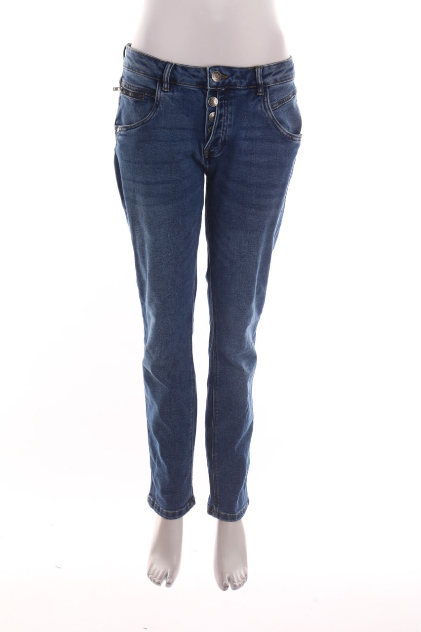 GINA BENOTTI - Distressed Boyfriend Jeans - L