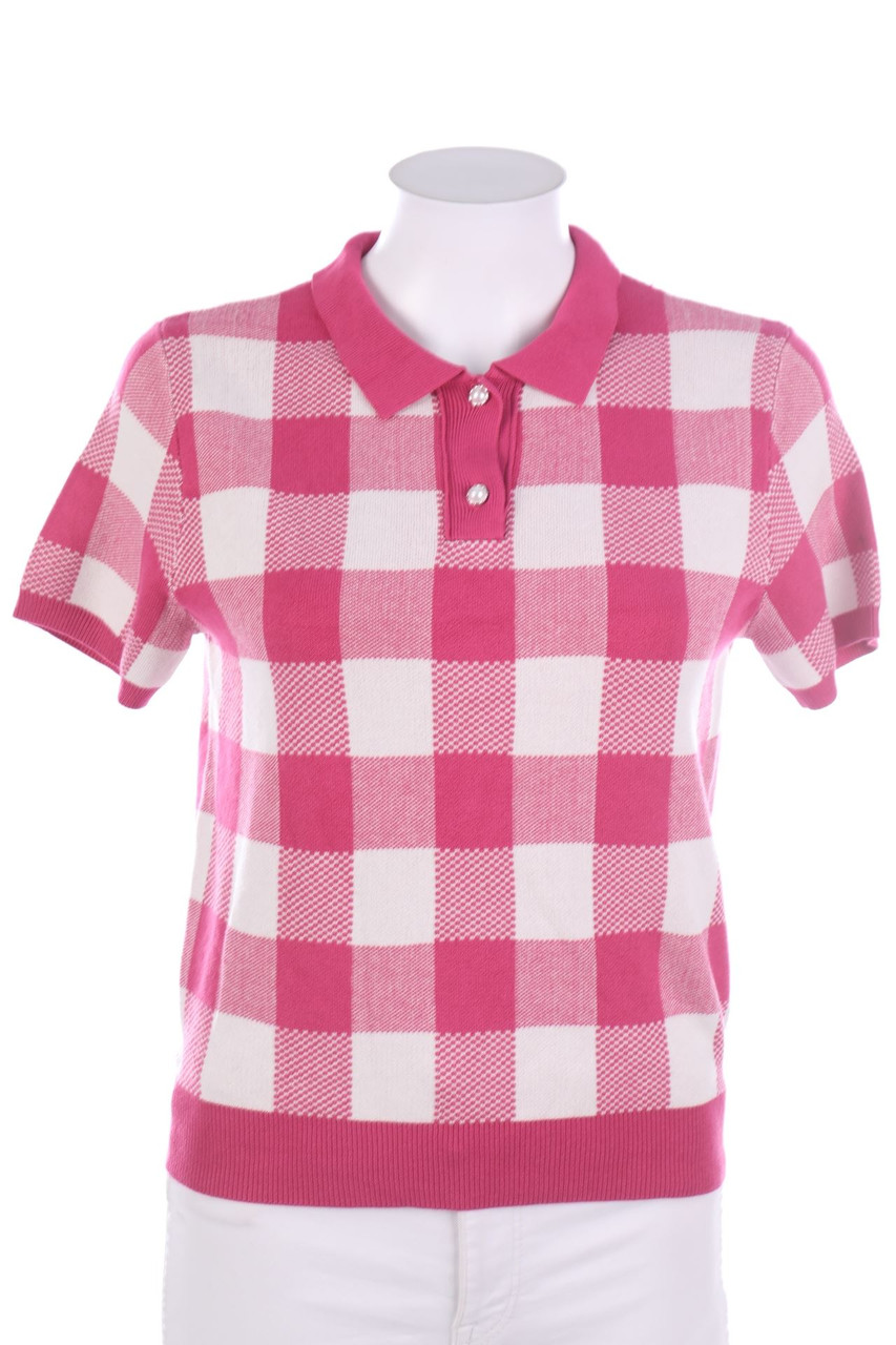 No Label - Checked polo shirt - L