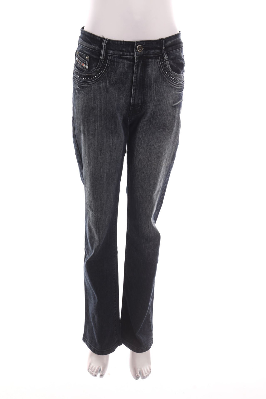 SECONDHAND - Straight Cut Dark Denim Jeans - XL