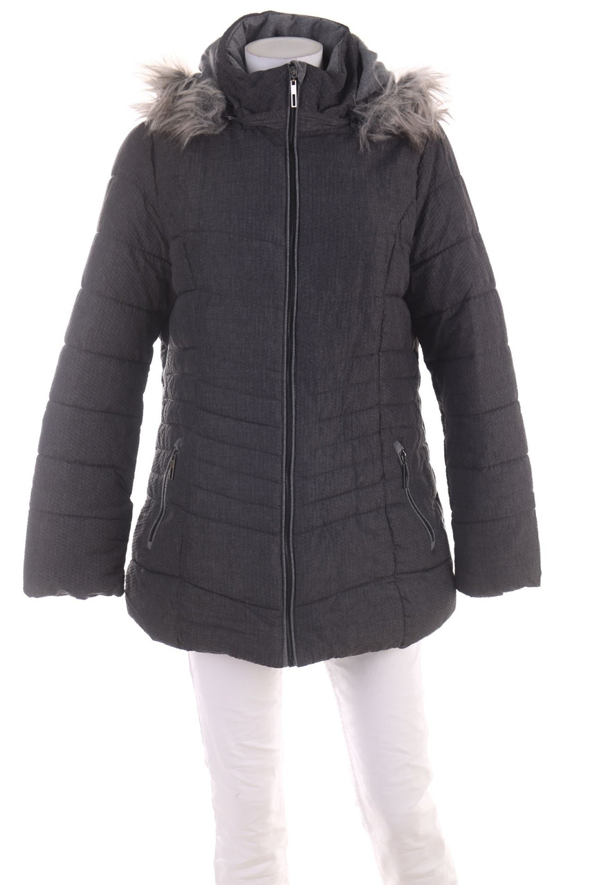 Laura Torelli - Quilted Jacket with Hood - XL