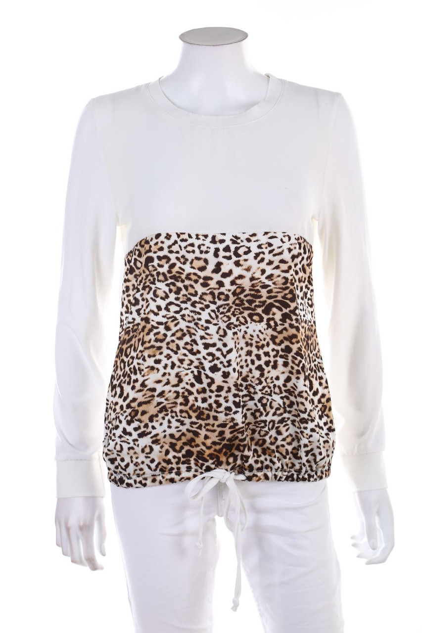 DECAY - Longsleeve-Shirt with Leo Print - S