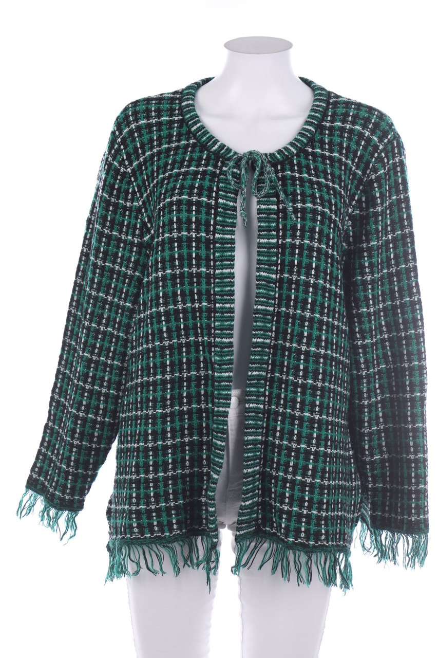 ashley brooke - Karo-Cardigan mit Wolle - 50