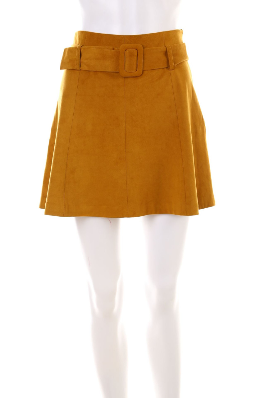 ZARA - faux leather mini-skirt - S