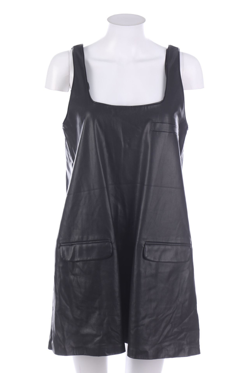 ZARA - Faux Leather-Minikleid - M