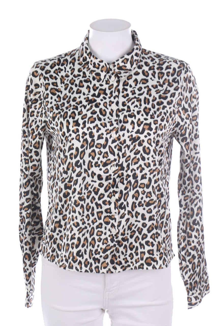 JDY - Hemd-Bluse mit Leo-Print - XS