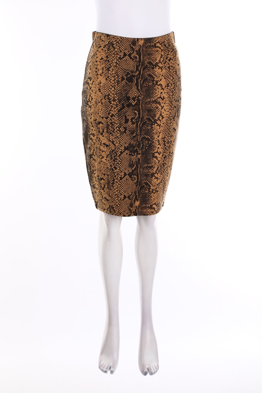 AMISU - Rock mit Animal-Print - L