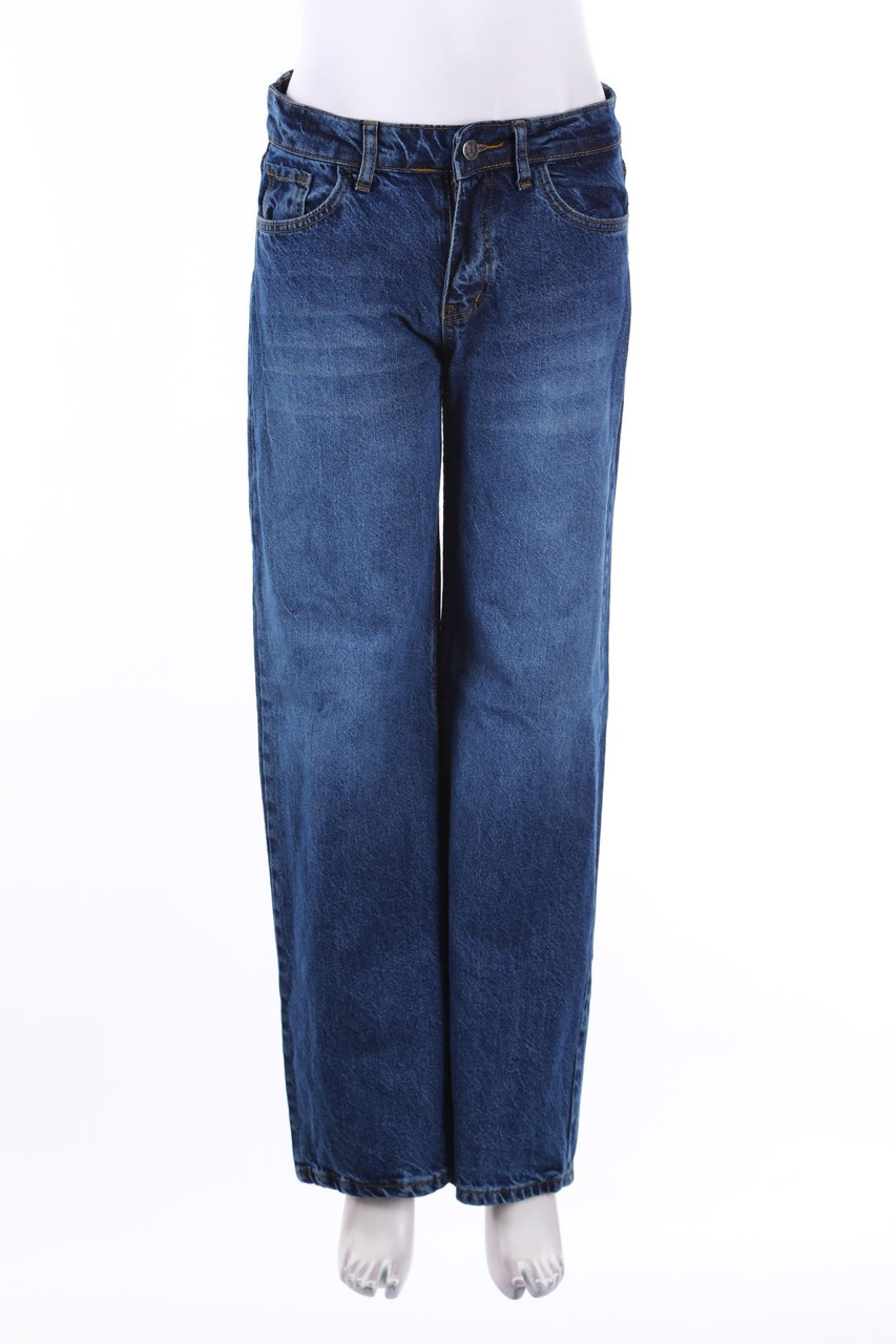 No Label - Straight Cut Dark Denim Jeans - M