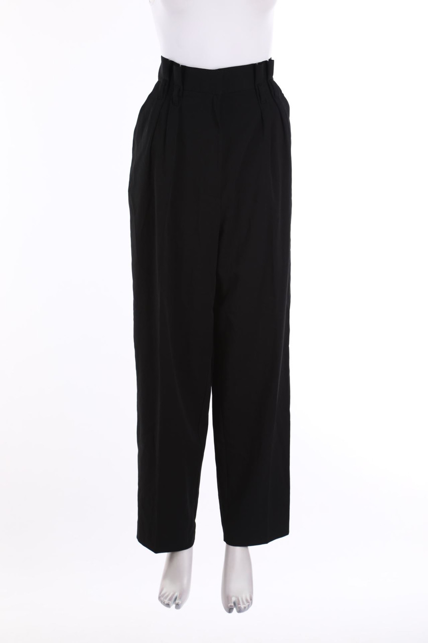 H&M - Paperbag-Hose aus Woll-Mix - XL