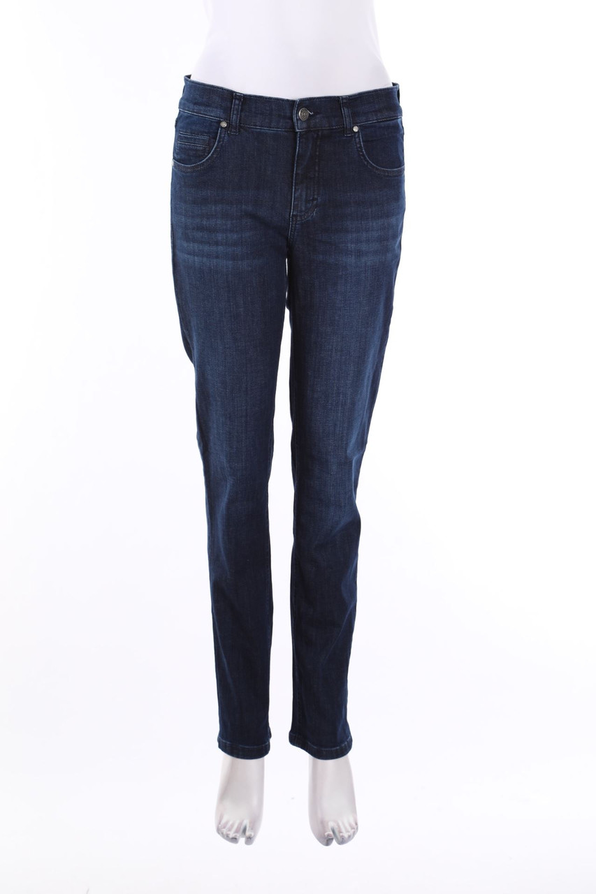 ANGELS - Dark Denim Straight Cut Jeans - M