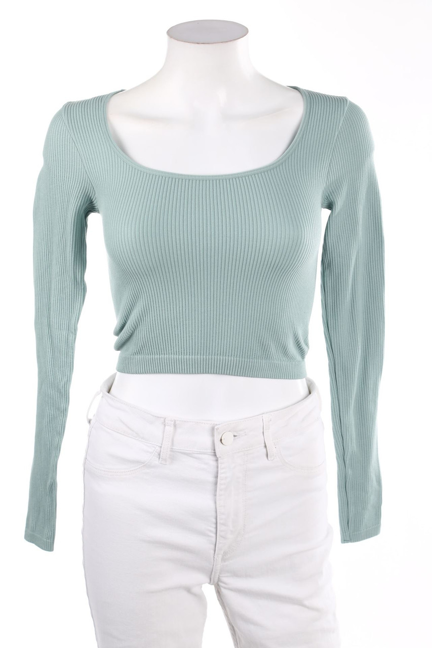 AMISU - Cropped-Longsleeve-Shirt - XS