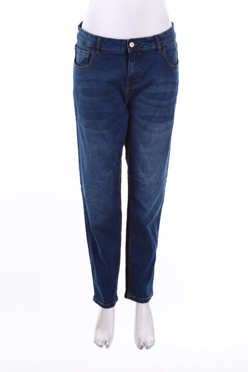 INFINITY WOMAN - Dark Denim Straight Cut Jeans - 2XL