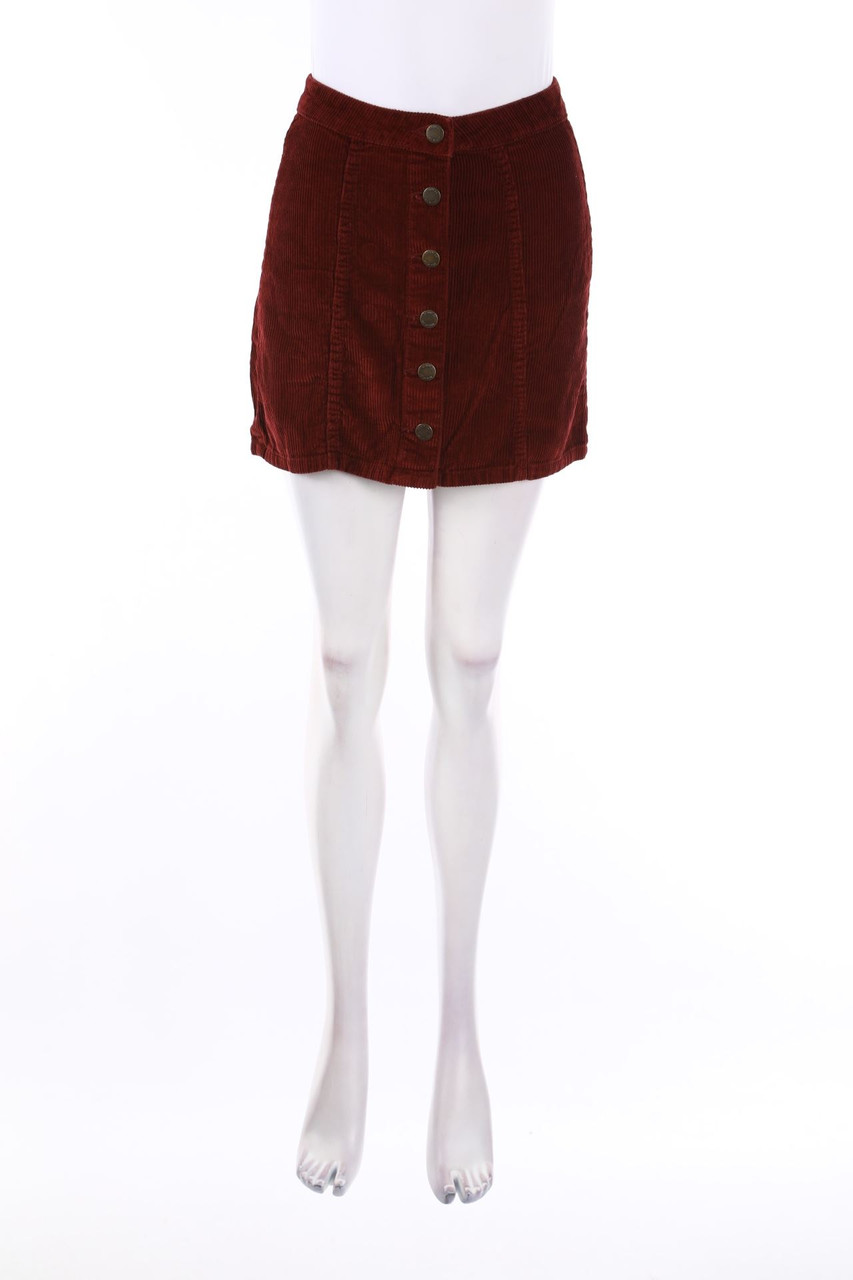 Denim & Co. - Corduroy-Skirt - S