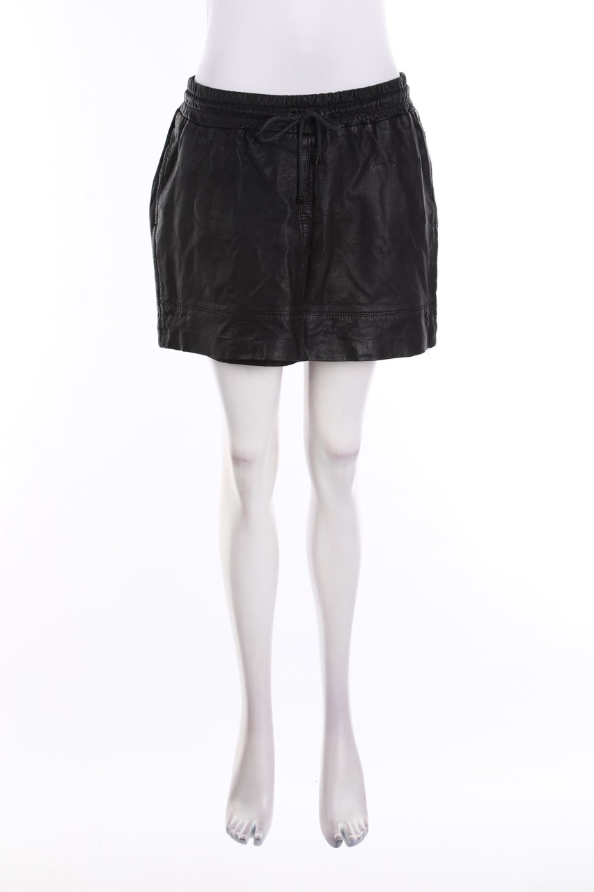 MANGO - Leather Skirt - L