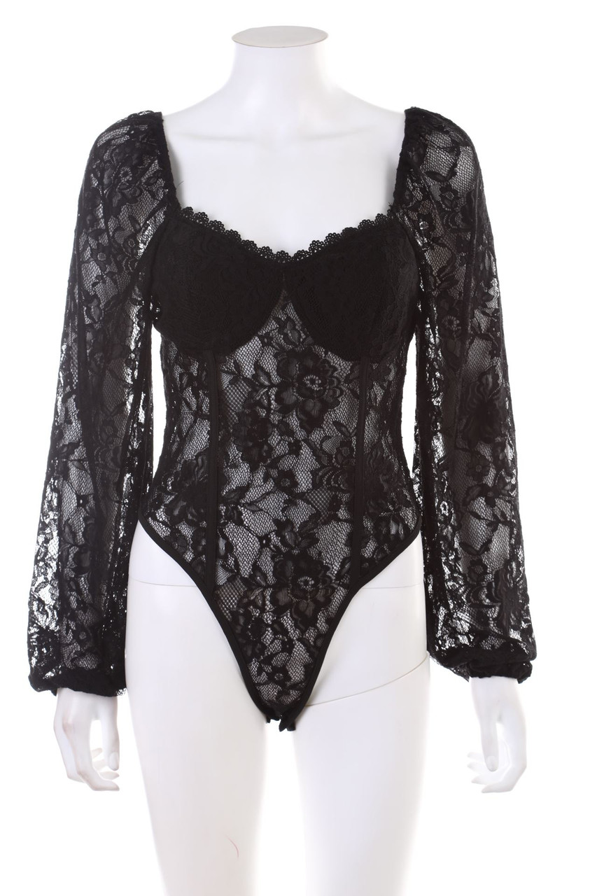 SHEIN - Lace-Sleveless Body - L