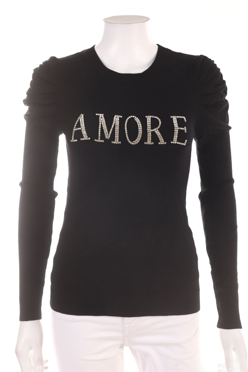 motivi - Longsleeve-Shirt mit Strass-Steinen - S