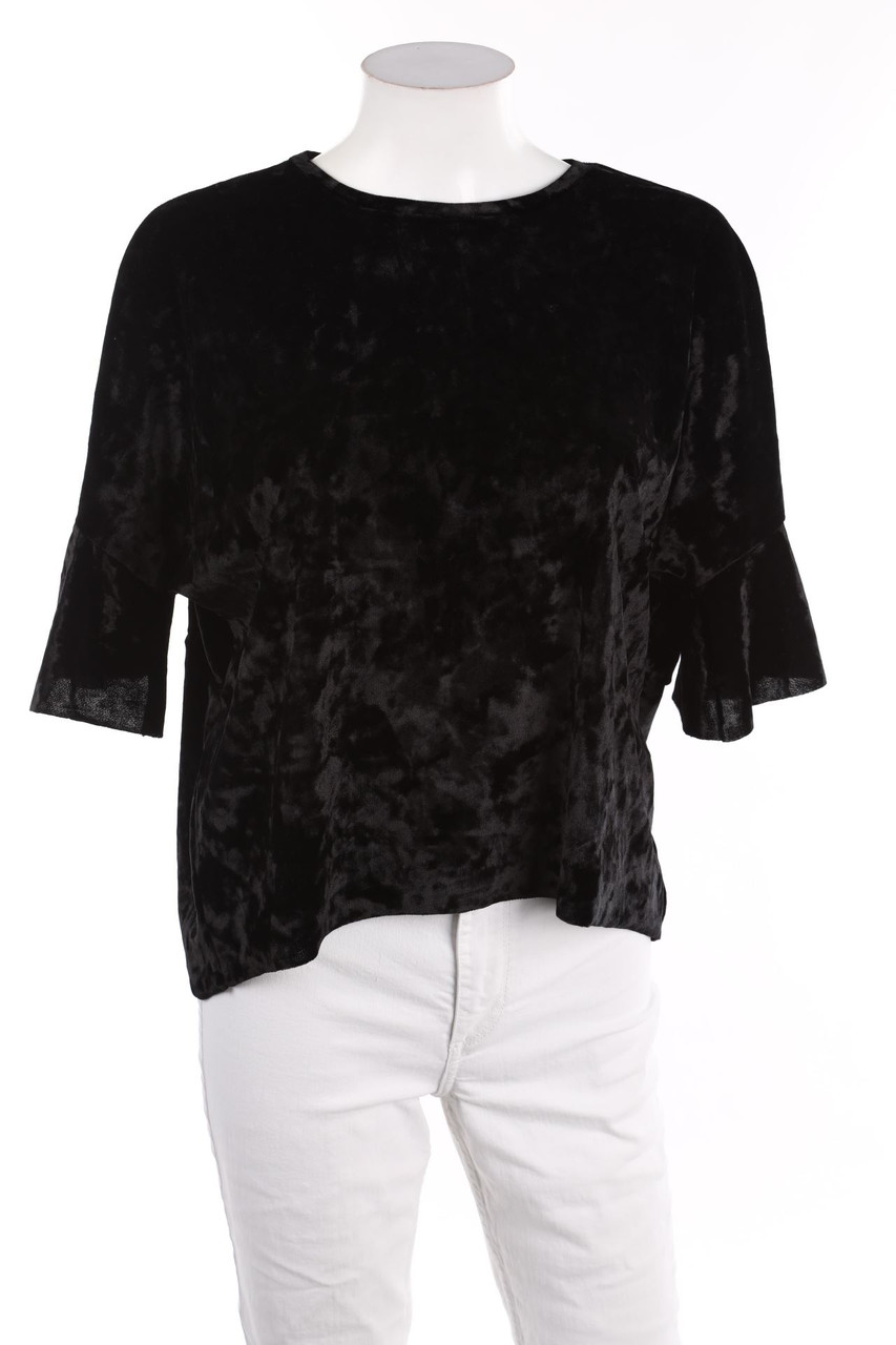 KOTON - Shortsleeve-Shirt, Velvet - L