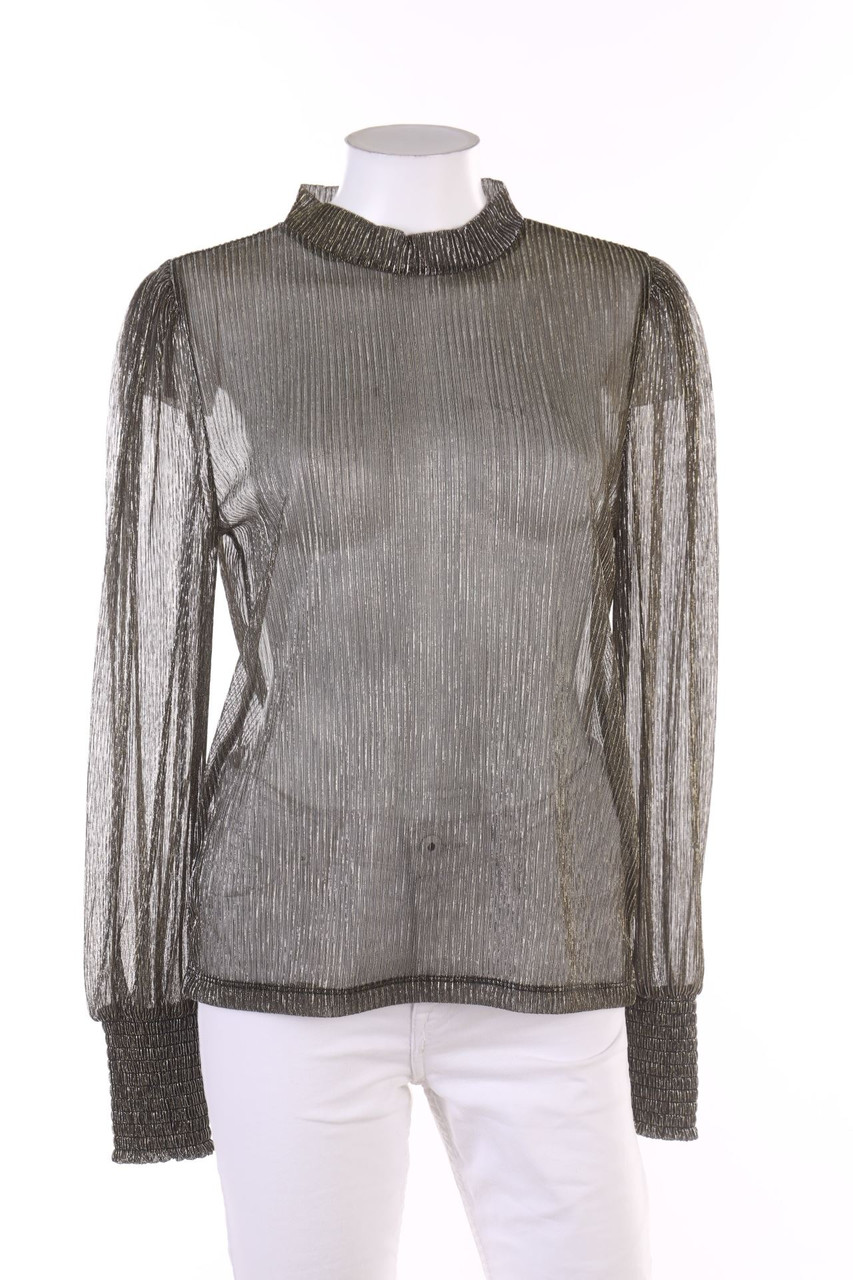VILA - Metallic-Longsleeve-Shirt - M
