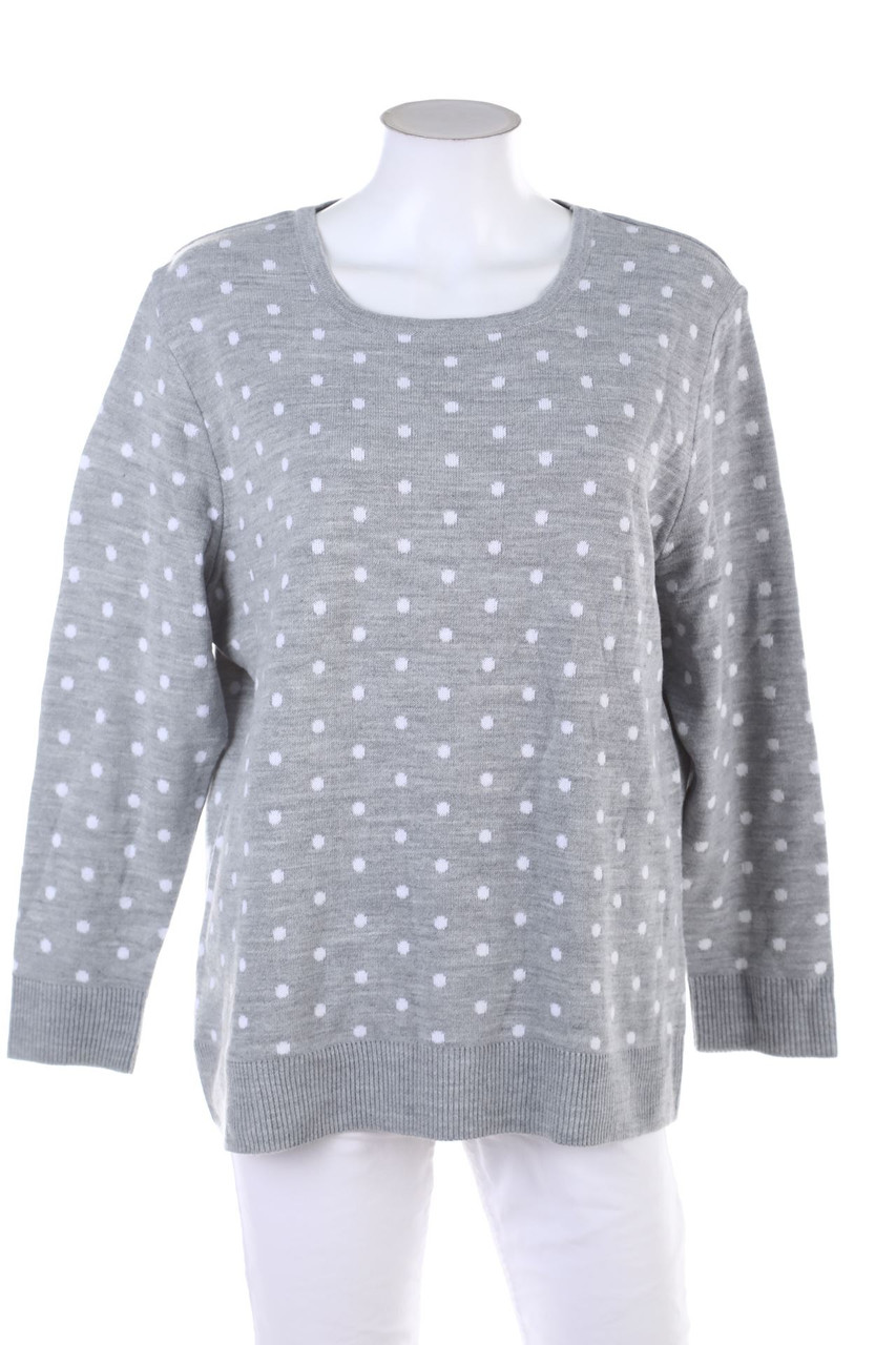 Ohne Label - Strick-Pullover mit Punkten - 3XL