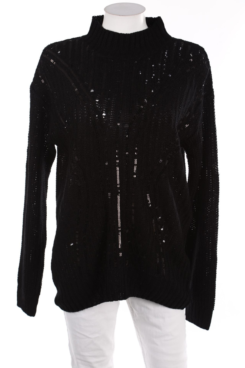 Chicorée - Poloneck Pullover with Sequins - L