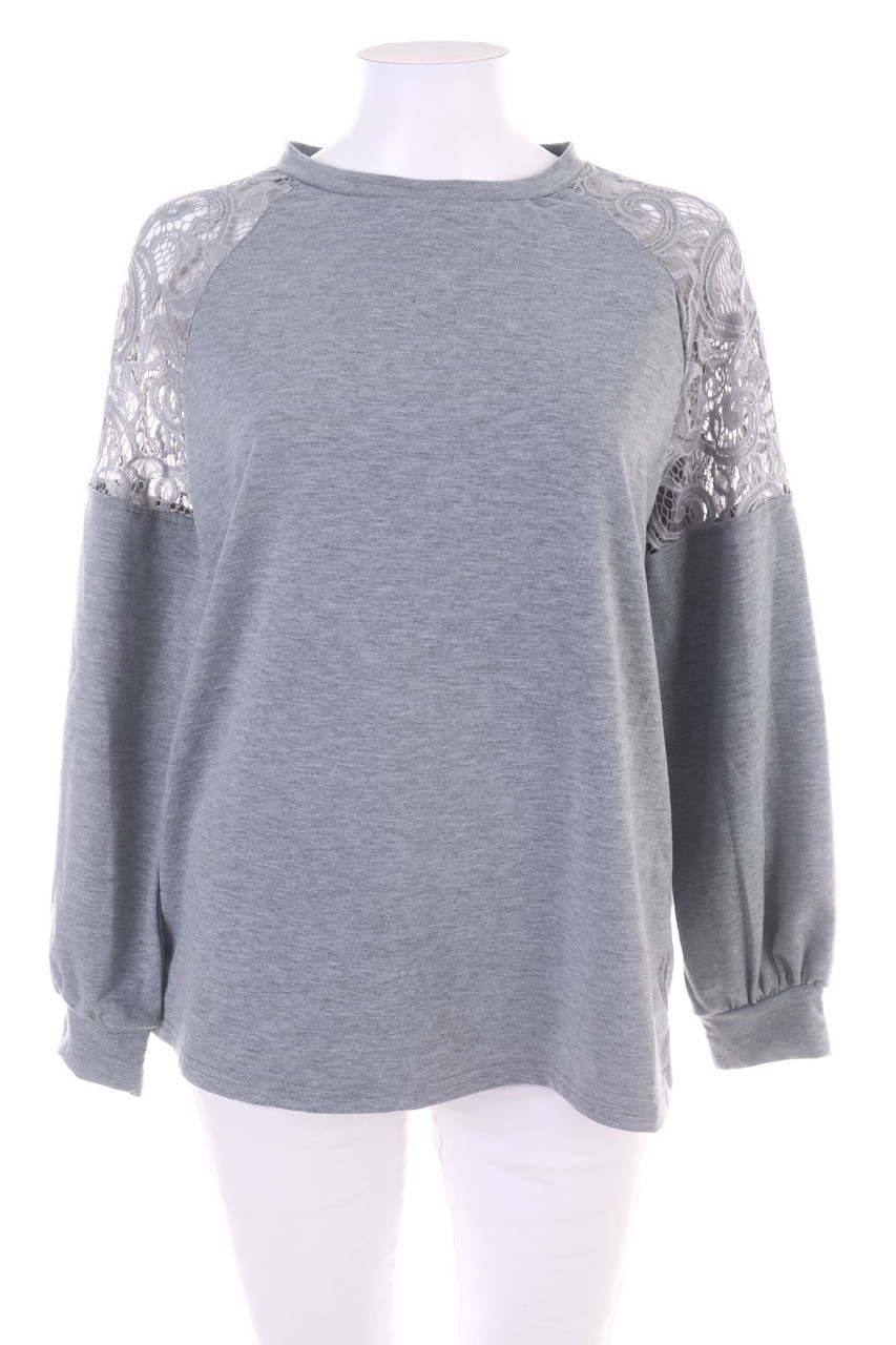 SHEIN - Sweatshirt with Lace Insert - M