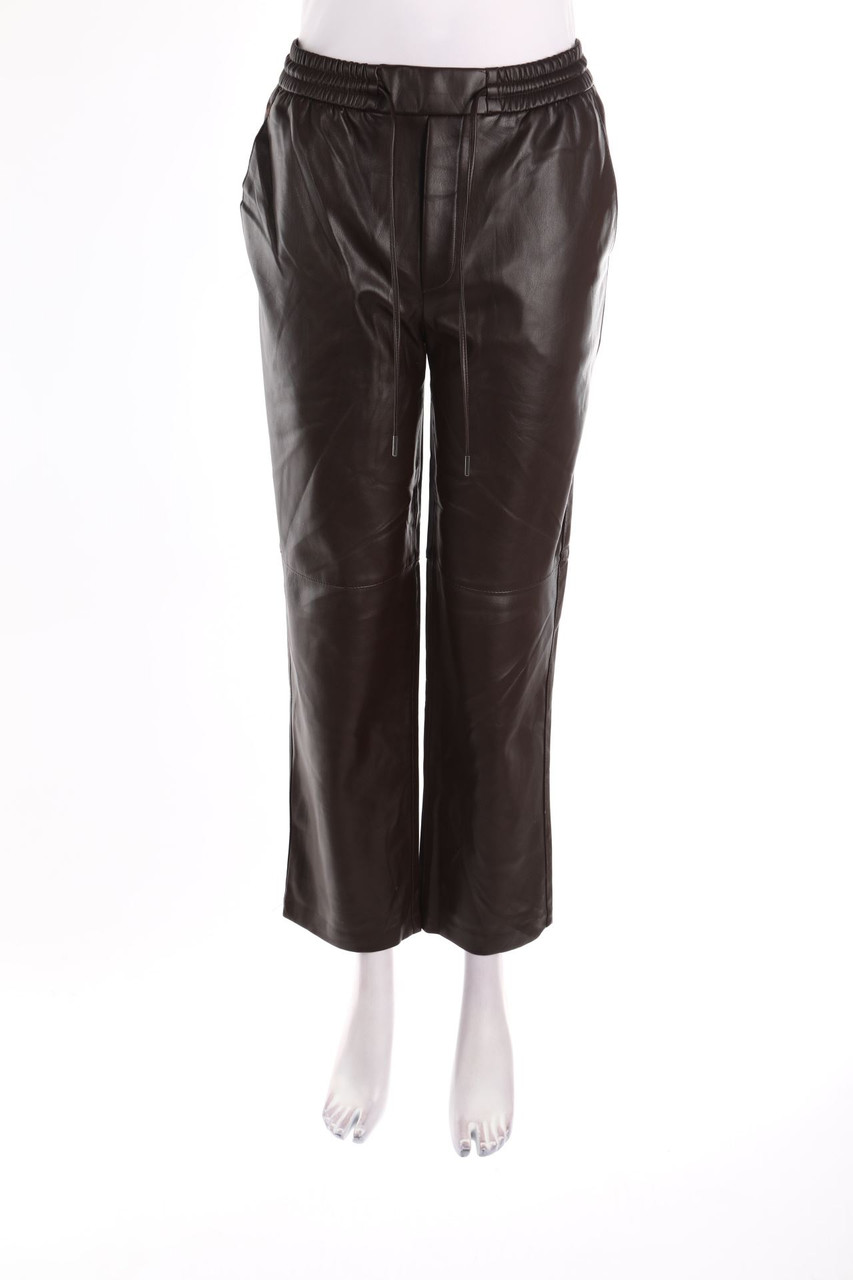 MANGO - Faux Leather Pants - S