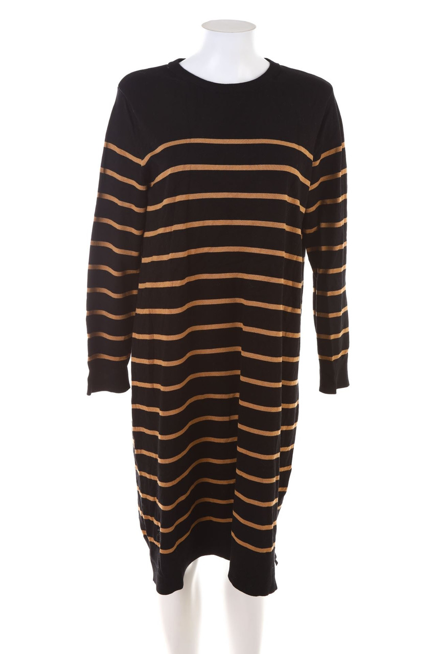 ever me - Stripe Knit Dress - L