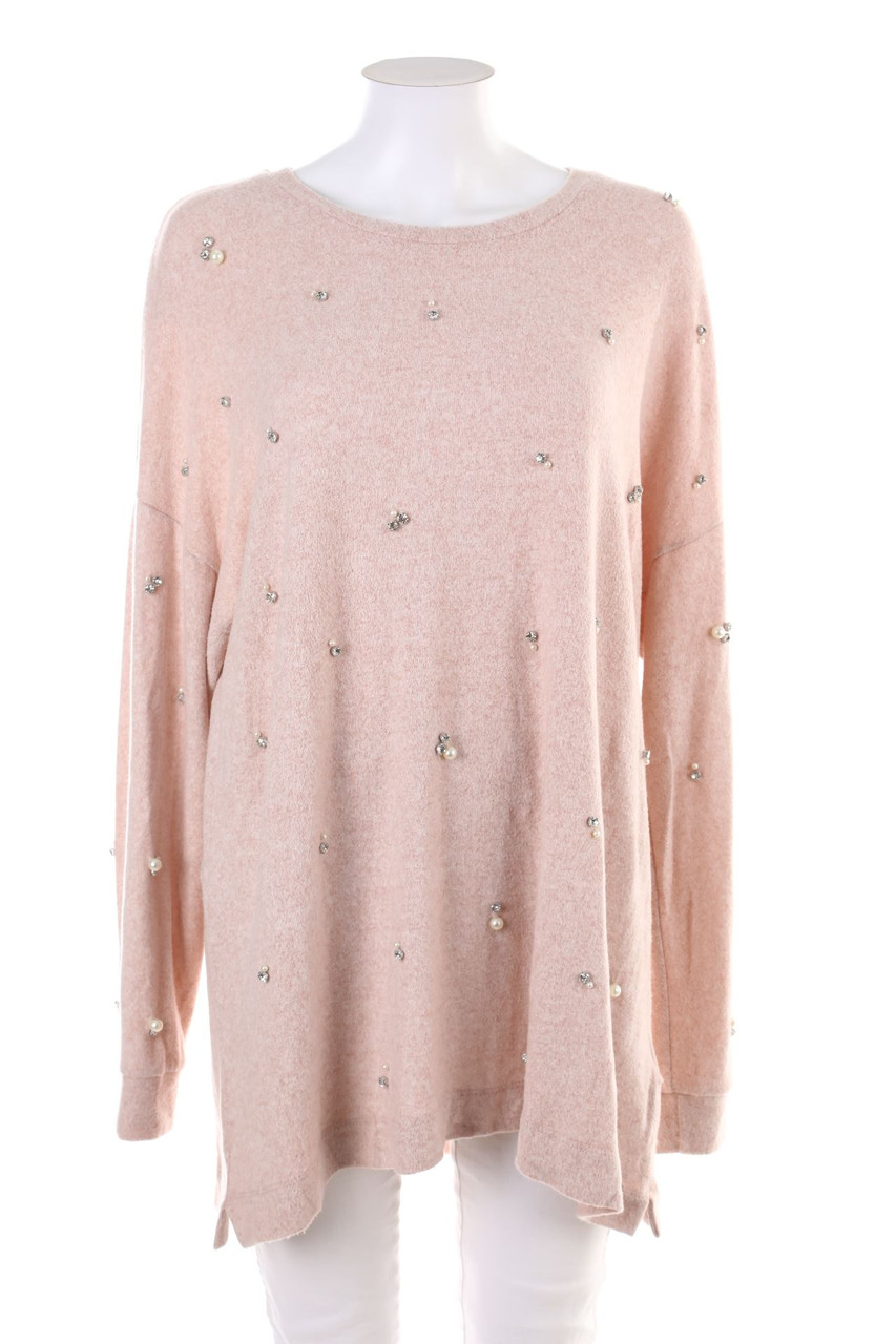 C&A - Strick-Pullover mit Perlen - XL