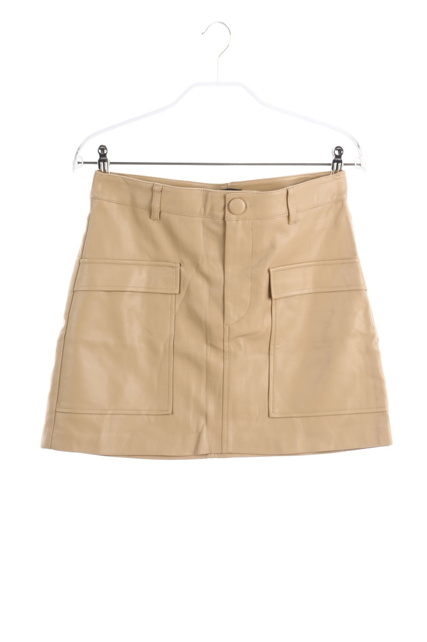 ZARA - Faux Leather Skirt - M