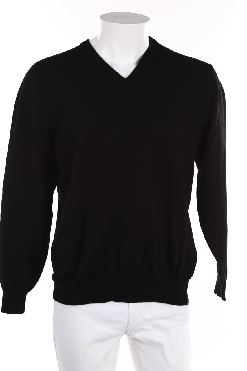 ROYAL CLASS - V-Neck Pullover with Virgin Wool - M