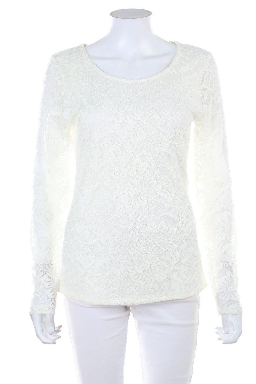 AMISU - Spitzen-Bluse - XL