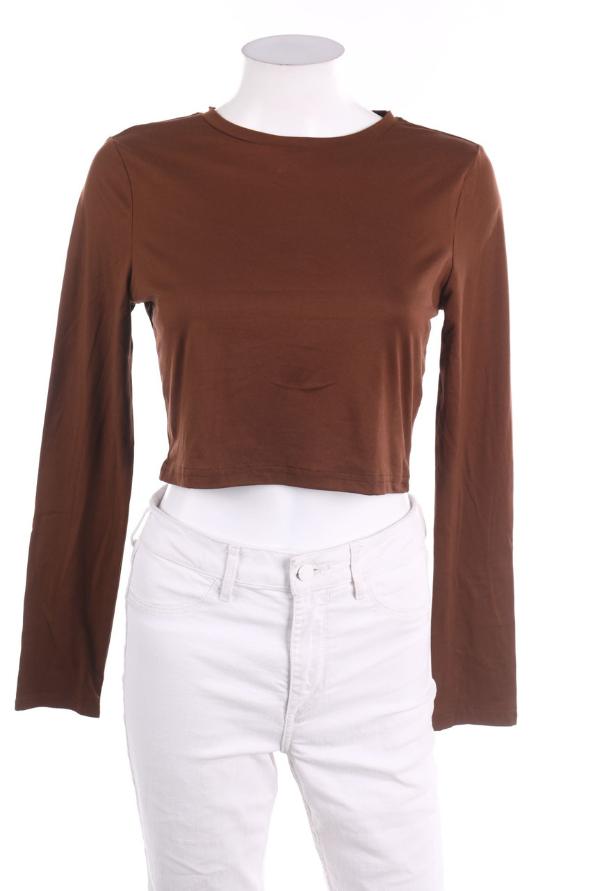 SHEIN - Cropped-Longsleeve-Shirt - M