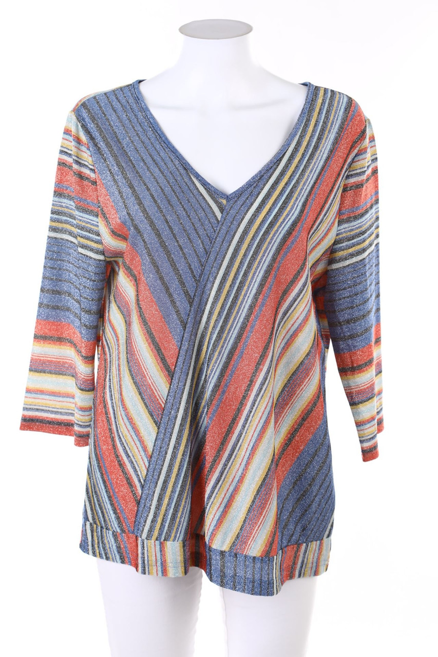 No Label - Glitter-Longsleeve-Shirt - XL