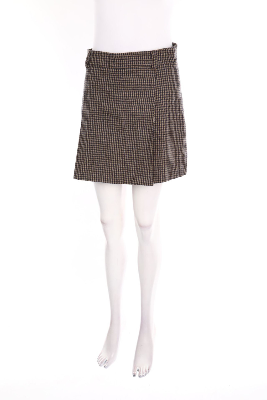 ViCOLO - Checked Skirt with wool - M