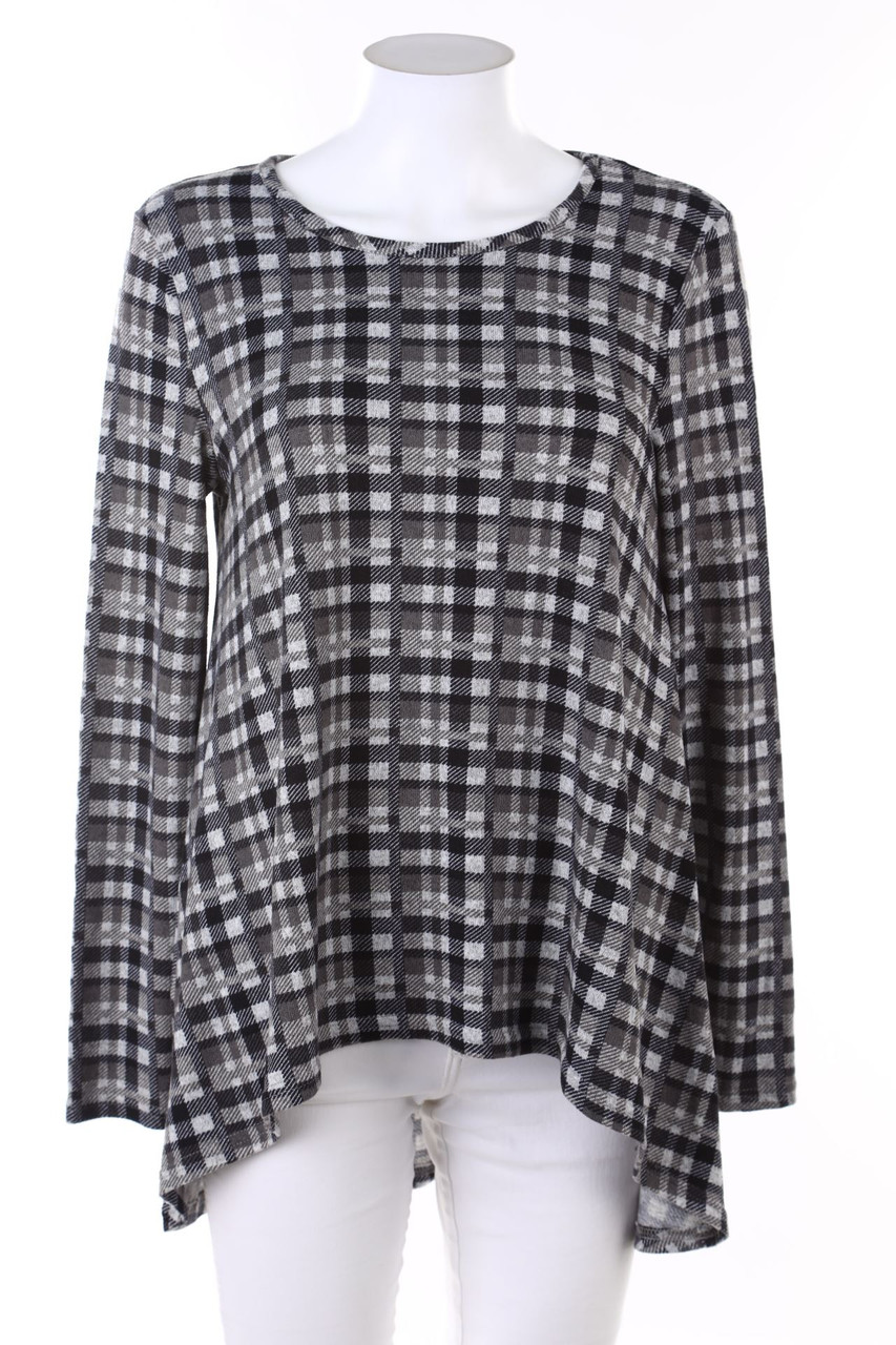 G!na - Karo-Longsleeve-Shirt - S