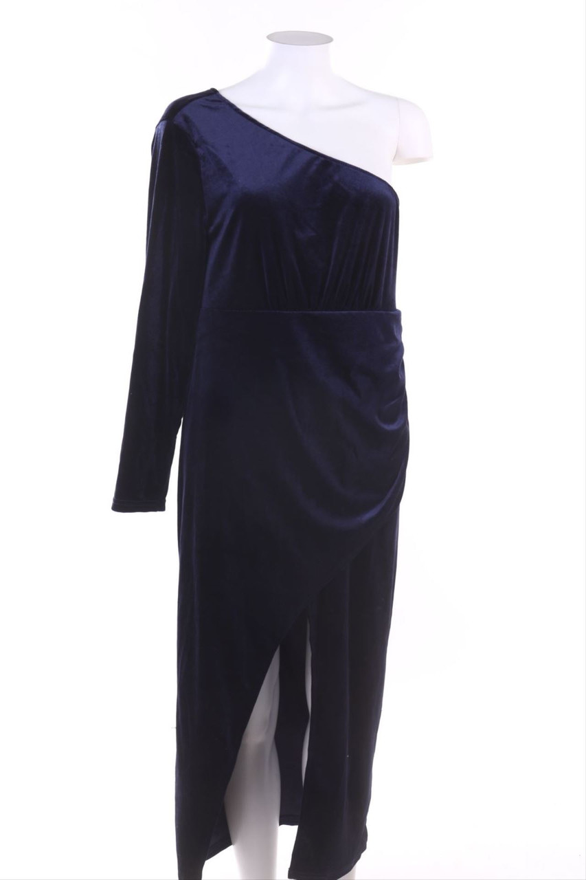 SHEIN - Samt-One-Shoulder Kleid - XL