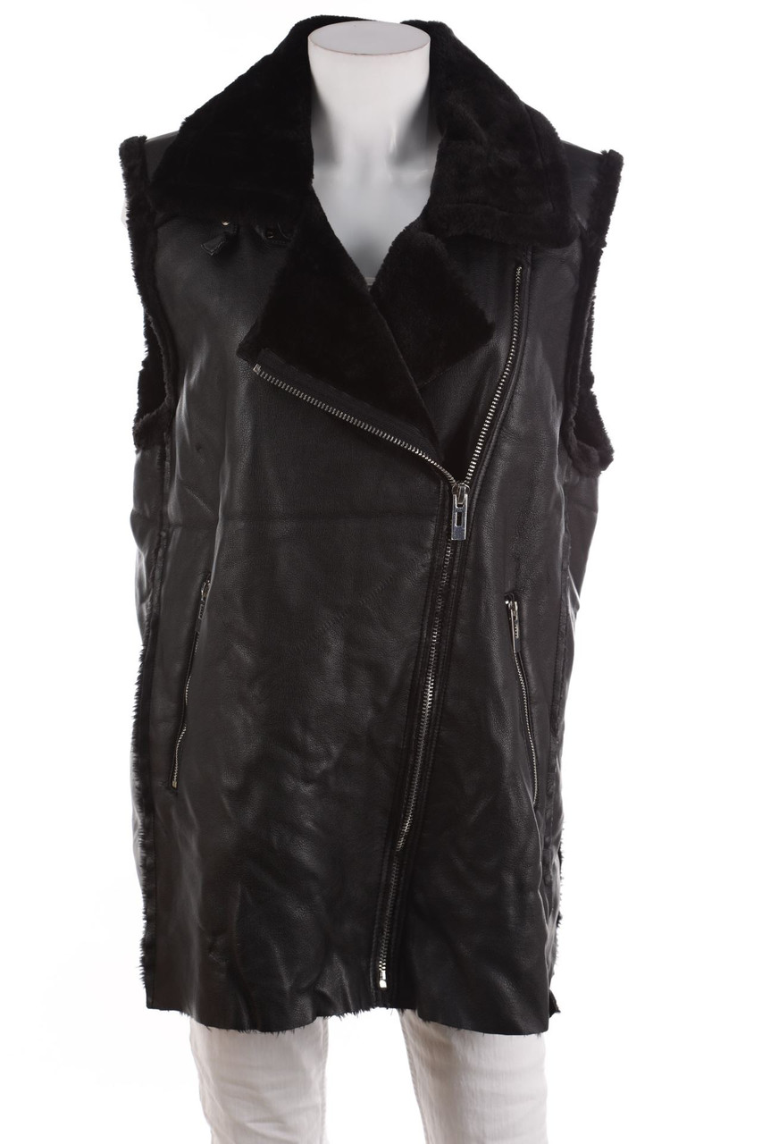 RESERVED - Faux Leather-Gilet - L