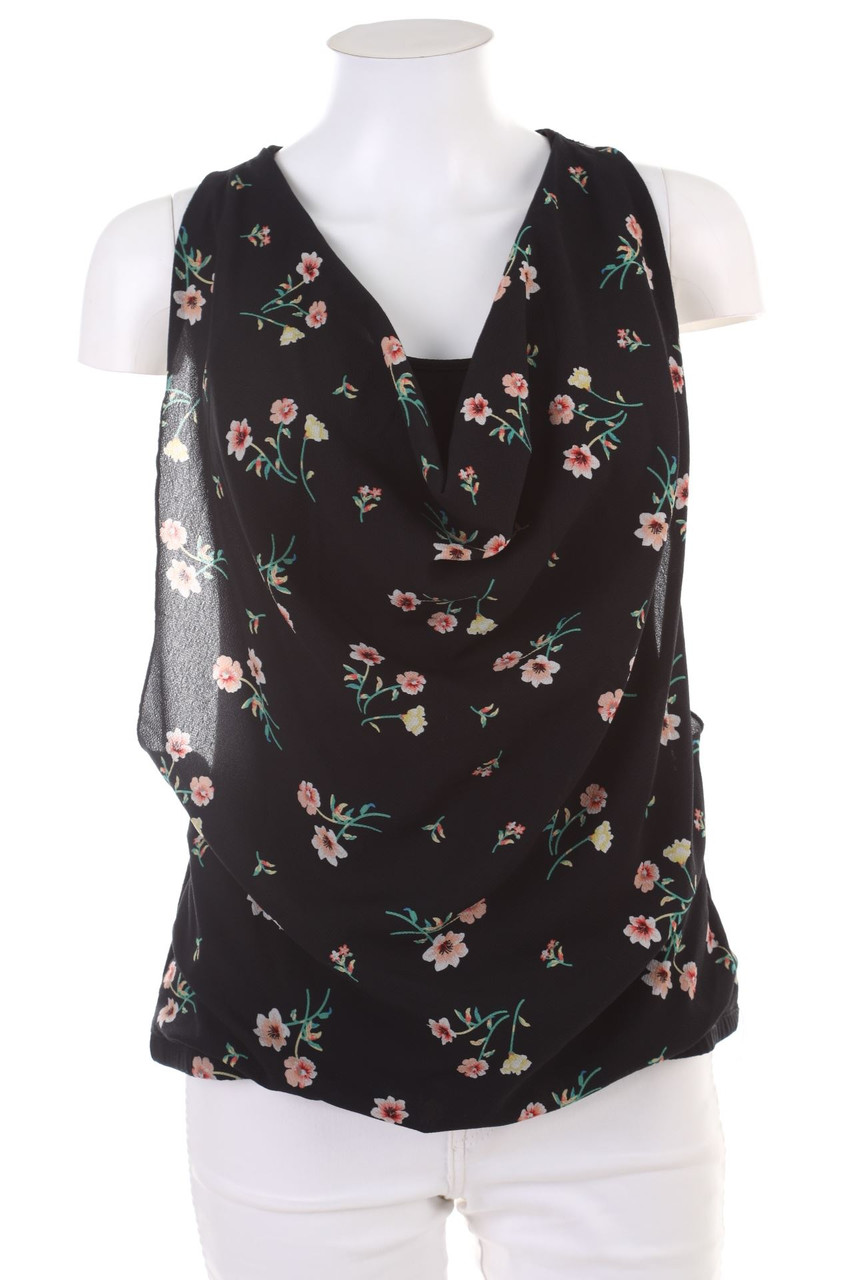 BLIND DATE - Blouse Top with Flower Print - M