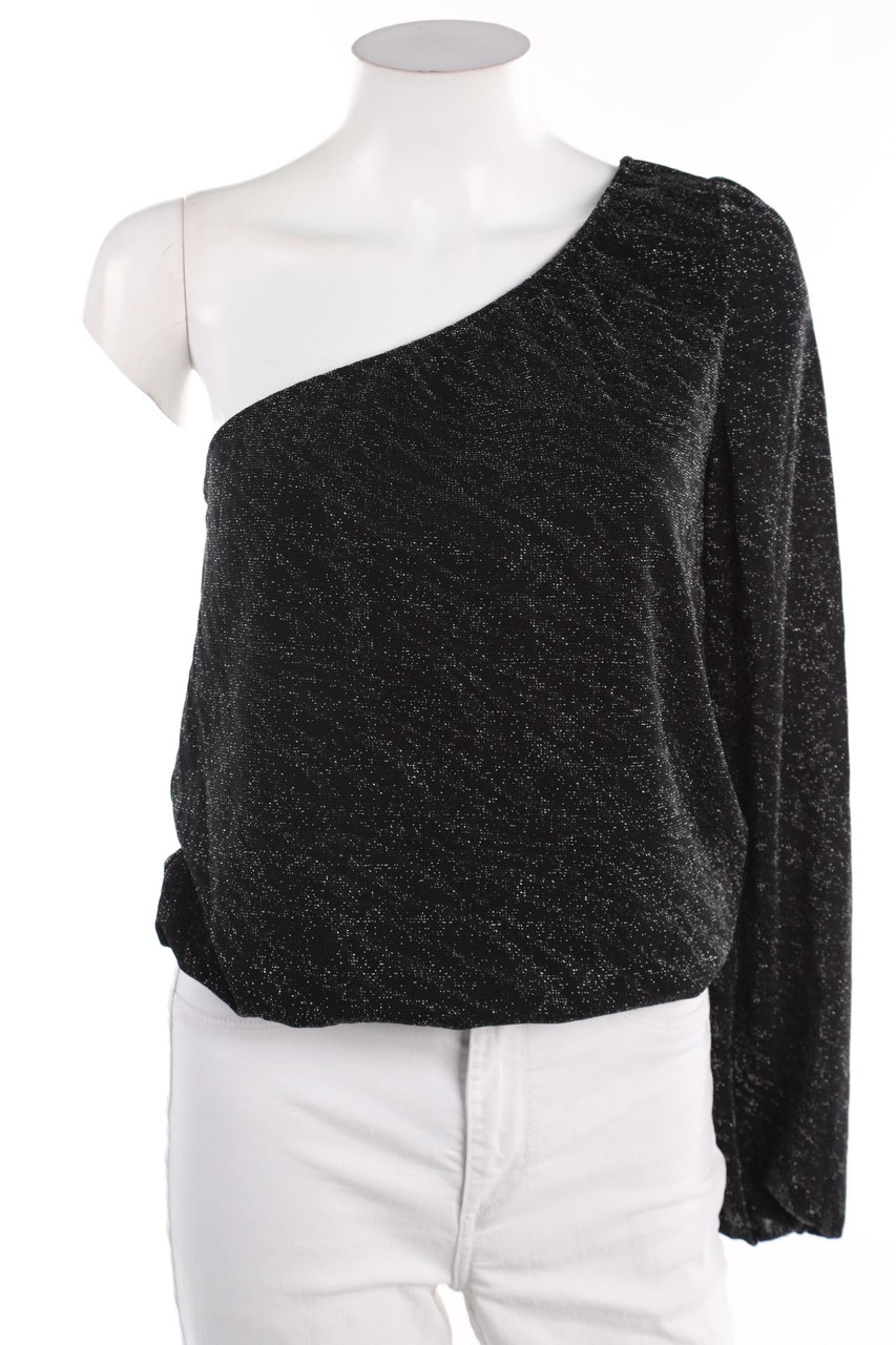 orsay - One Shoulder-Longsleeve-Shirt mit Glitzer - S