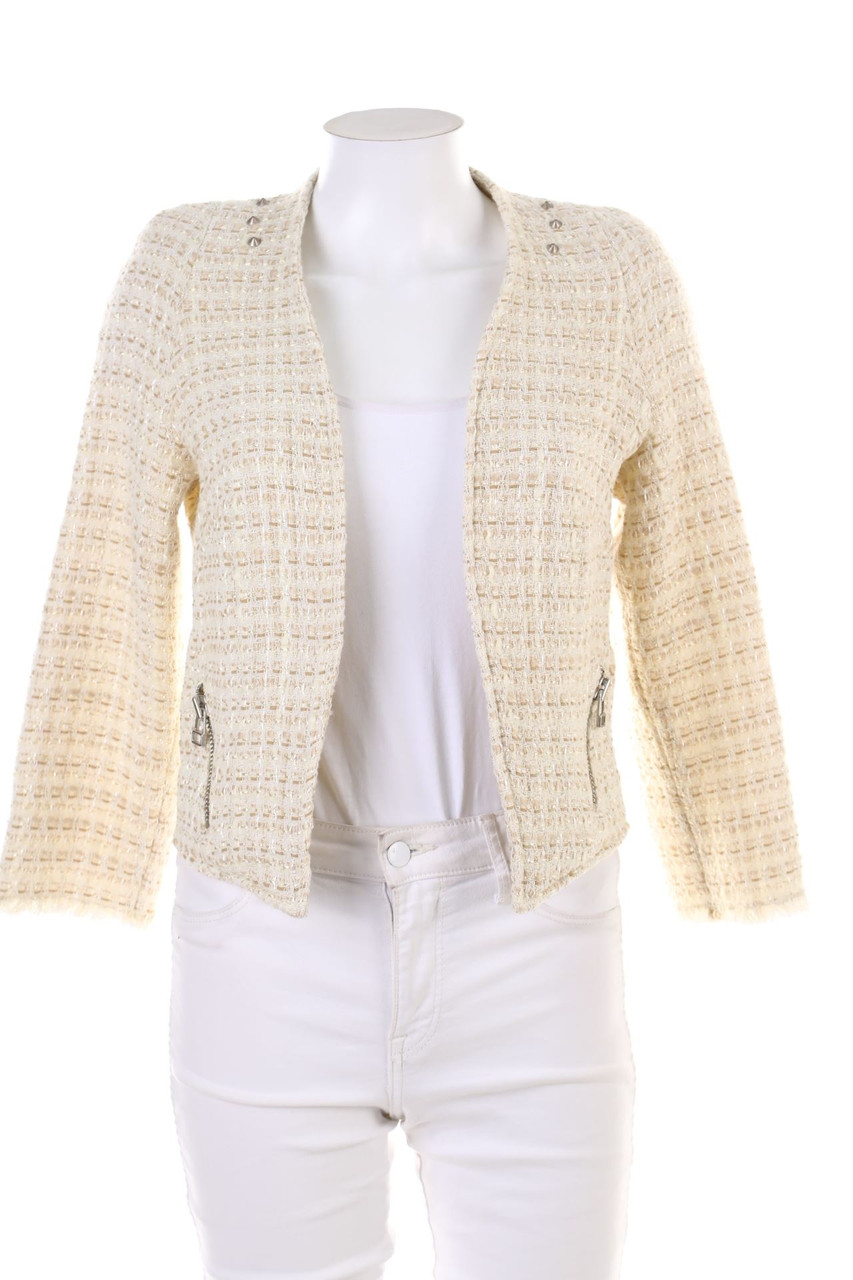 MANGO COLLECTION - Bouclé-Blazer mit Wolle - M
