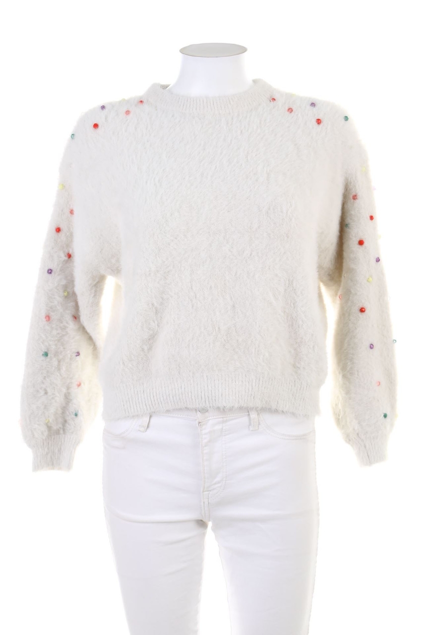 Bershka - crewneck pullover with Pearls - M