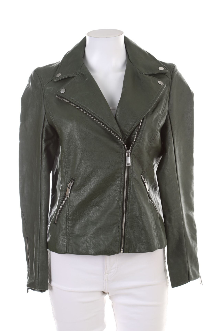 H&M - Kunstlederjacke im Biker-Stil - M