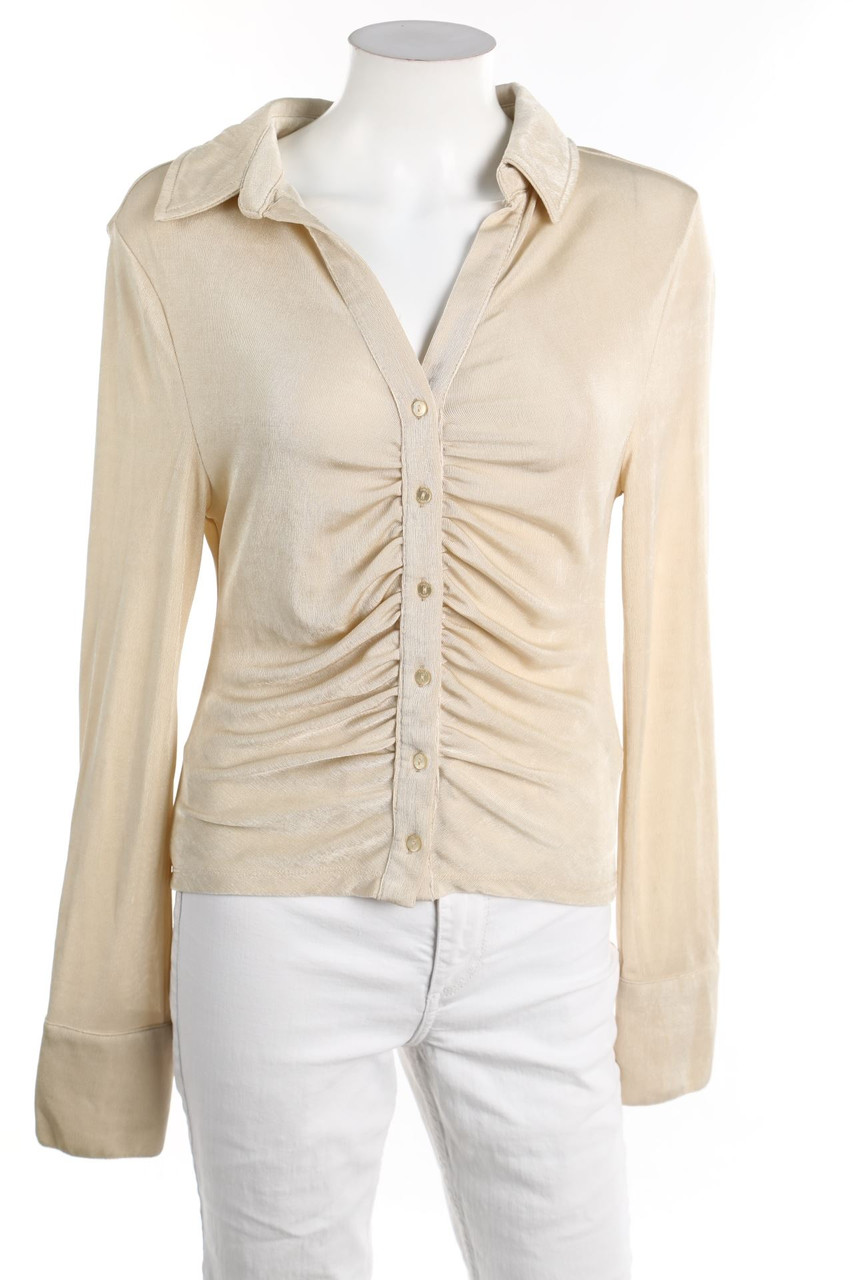 AMISU - Bluse mit Raffungen - XL