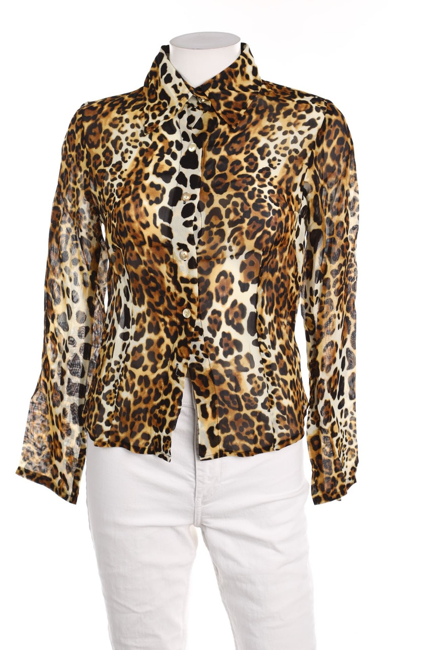 SECONDHAND - Blouse with Leo Print - M