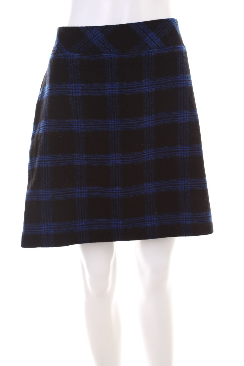 Up FASHION - Checked Skirt, Wool-Blend - 2XL