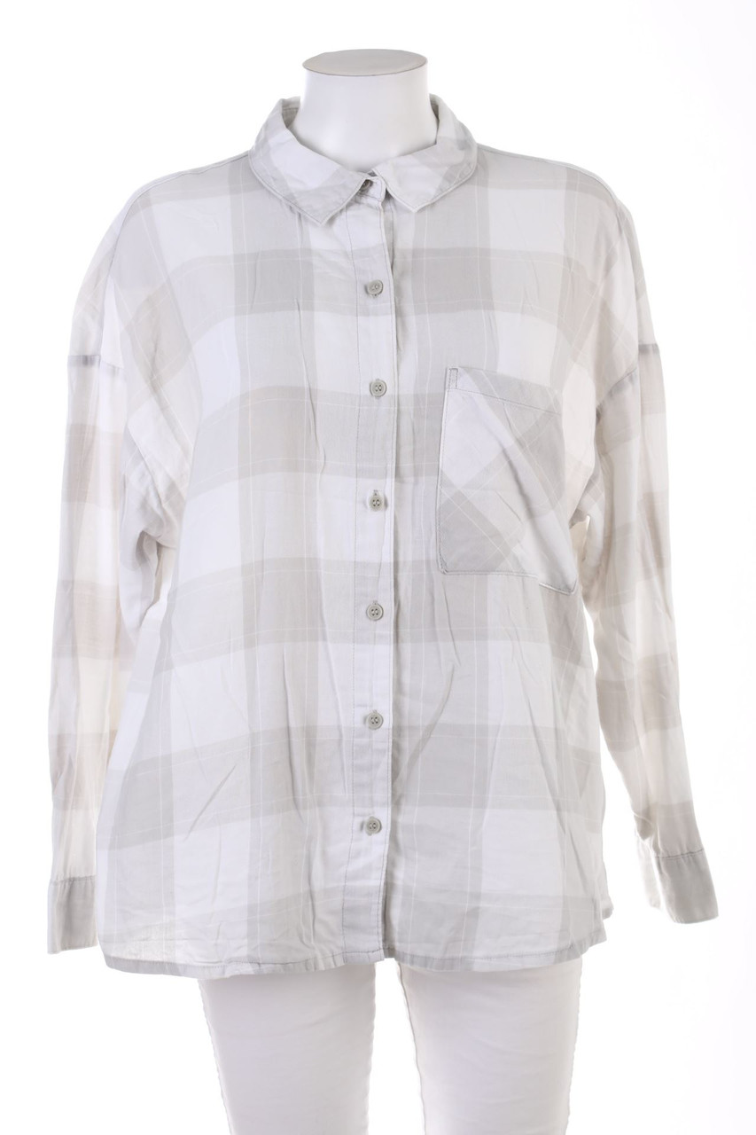 H&M - Cotton Blouse, Checked - S
