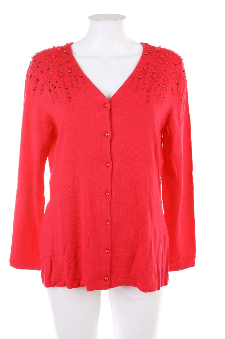 Judith Williams - Cardigan mit Strass-Steinen - L