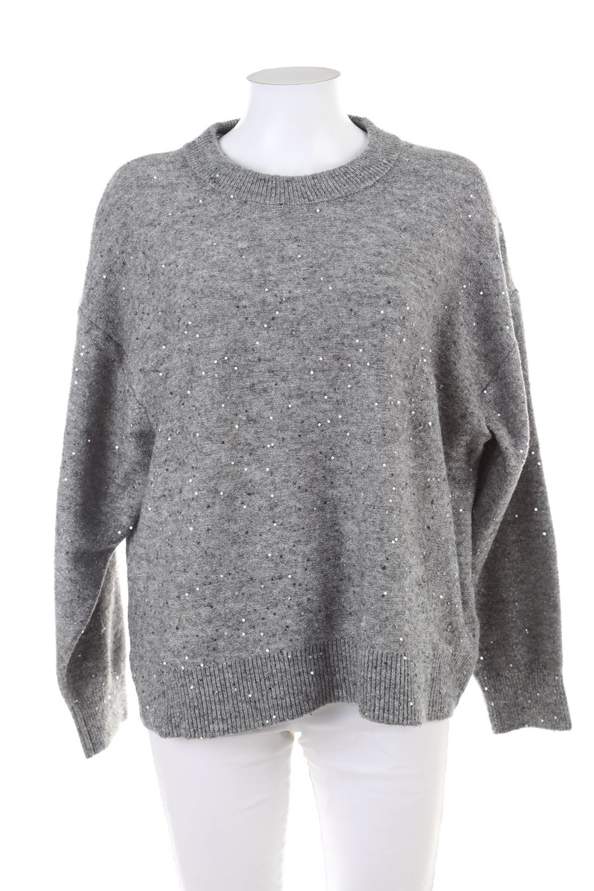 H&M - crewneck pullover with Rhinestones - L