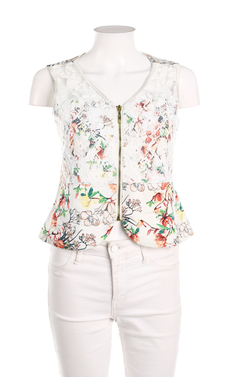 SECONDHAND - Blouse Top with Flower Print - L
