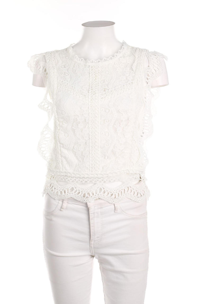 SECONDHAND - Blouse Top, Lace - S